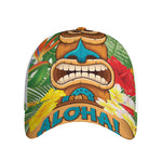 Aloha Tiki Print Baseball Cap