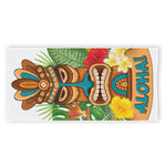 Aloha Tiki Print Beach Towel