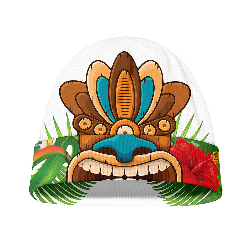 Aloha Tiki Print Beanie