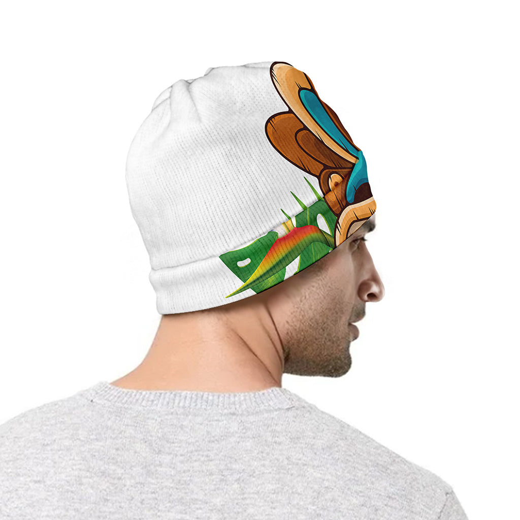 Aloha Tiki Print Beanie