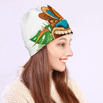 Aloha Tiki Print Beanie