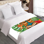 Aloha Tiki Print Bed Runner