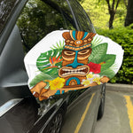Aloha Tiki Print Car Side Mirror Covers