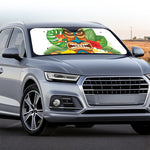 Aloha Tiki Print Car Windshield Sun Shade