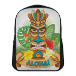 Aloha Tiki Print Casual Backpack