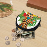 Aloha Tiki Print Coin Purse