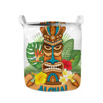 Aloha Tiki Print Collapsible Laundry Basket