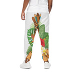 Aloha Tiki Print Cotton Pants