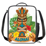 Aloha Tiki Print Crossbody Lunch Bag