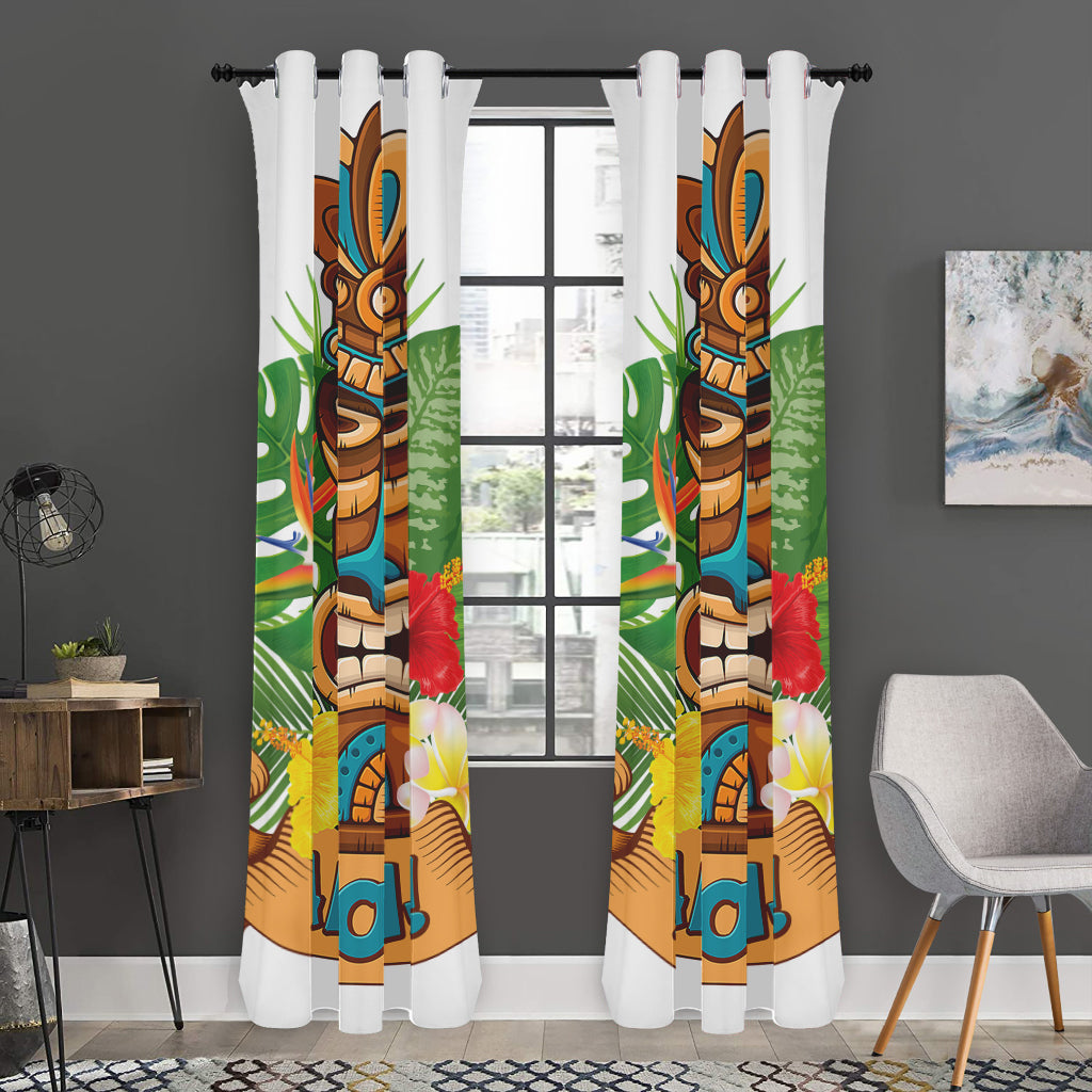 Aloha Tiki Print Curtain
