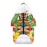 Aloha Tiki Print Dog Zip Up Hoodie
