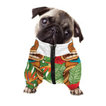 Aloha Tiki Print Dog Zip Up Jacket