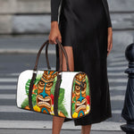 Aloha Tiki Print Duffle Bag