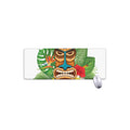 Aloha Tiki Print Extended Mouse Pad