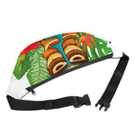 Aloha Tiki Print Fanny Pack