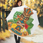 Aloha Tiki Print Foldable Umbrella