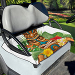 Aloha Tiki Print Golf Cart Seat Cover