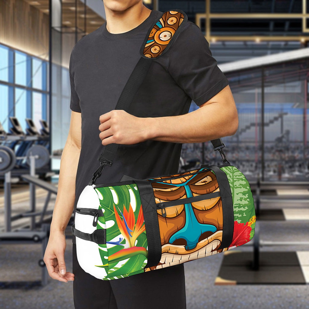 Aloha Tiki Print Gym Bag