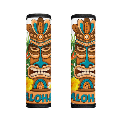 Aloha Tiki Print Handle Covers