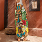 Aloha Tiki Print Harem Pants