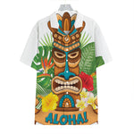 Aloha Tiki Print Hawaiian Shirt