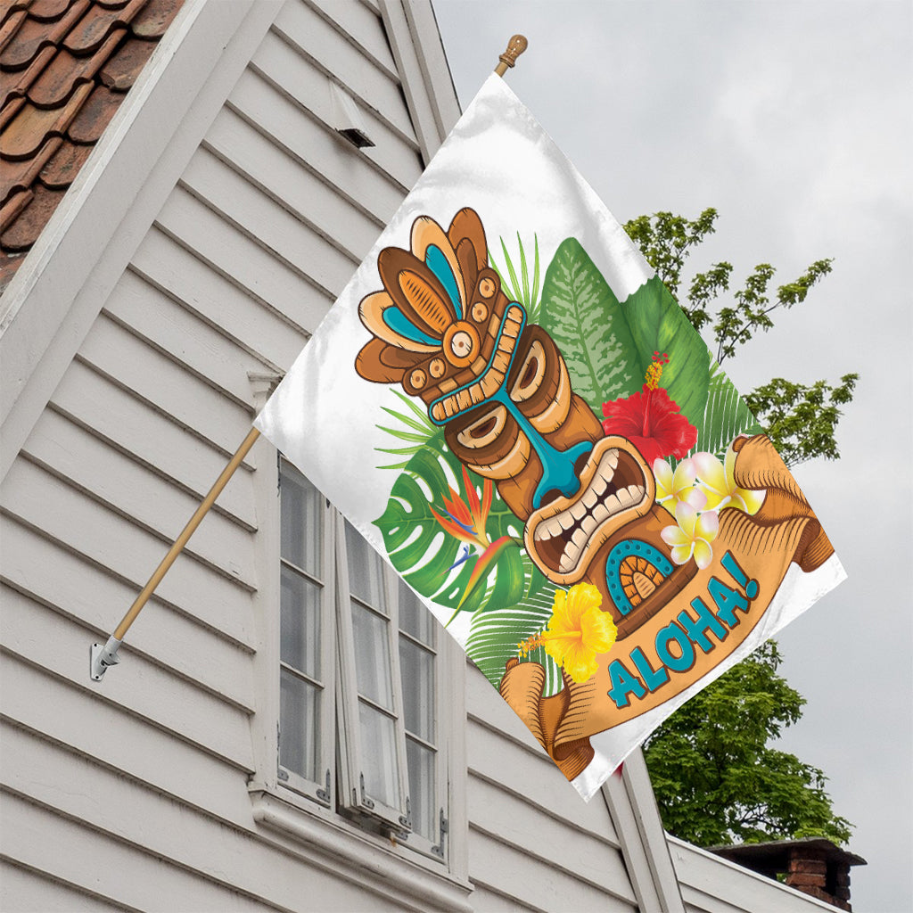 Aloha Tiki Print House Flag