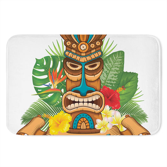 Aloha Tiki Print Indoor Door Mat