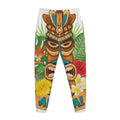Aloha Tiki Print Jogger Pants