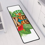 Aloha Tiki Print Long Kitchen Mat
