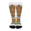 Aloha Tiki Print Long Socks