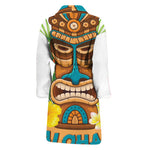 Aloha Tiki Print Men's Bathrobe