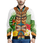Aloha Tiki Print Men's Bomber Jacket
