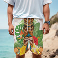 Aloha Tiki Print Men's Cargo Shorts