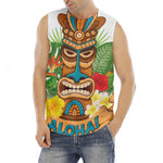 Aloha Tiki Print Men's Fitness Tank Top