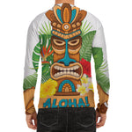 Aloha Tiki Print Men's Long Sleeve Rash Guard