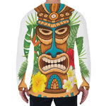 Aloha Tiki Print Men's Long Sleeve T-Shirt