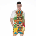 Aloha Tiki Print Men's Romper