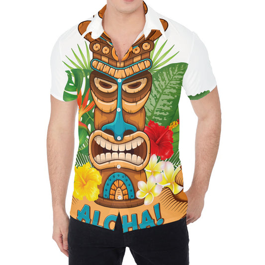 Aloha Tiki Print Men's Shirt