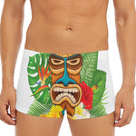 Aloha Tiki Print Men's Short Boxer Briefs