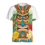 Aloha Tiki Print Men's Sports T-Shirt