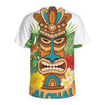 Aloha Tiki Print Men's Sports T-Shirt