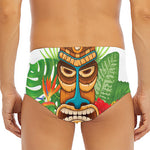 Aloha Tiki Print Men's Triangle Swim Briefs