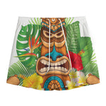 Aloha Tiki Print Mesh Shorts
