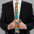 Aloha Tiki Print Necktie