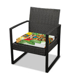 Aloha Tiki Print Outdoor Seat Cushion Cover