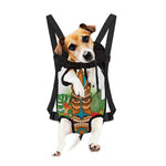Aloha Tiki Print Pet Carrier Backpack