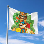 Aloha Tiki Print Polyester Flag