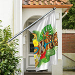Aloha Tiki Print Polyester Flag