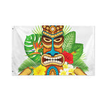 Aloha Tiki Print Polyester Flag