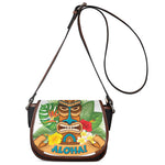 Aloha Tiki Print Saddle Bag